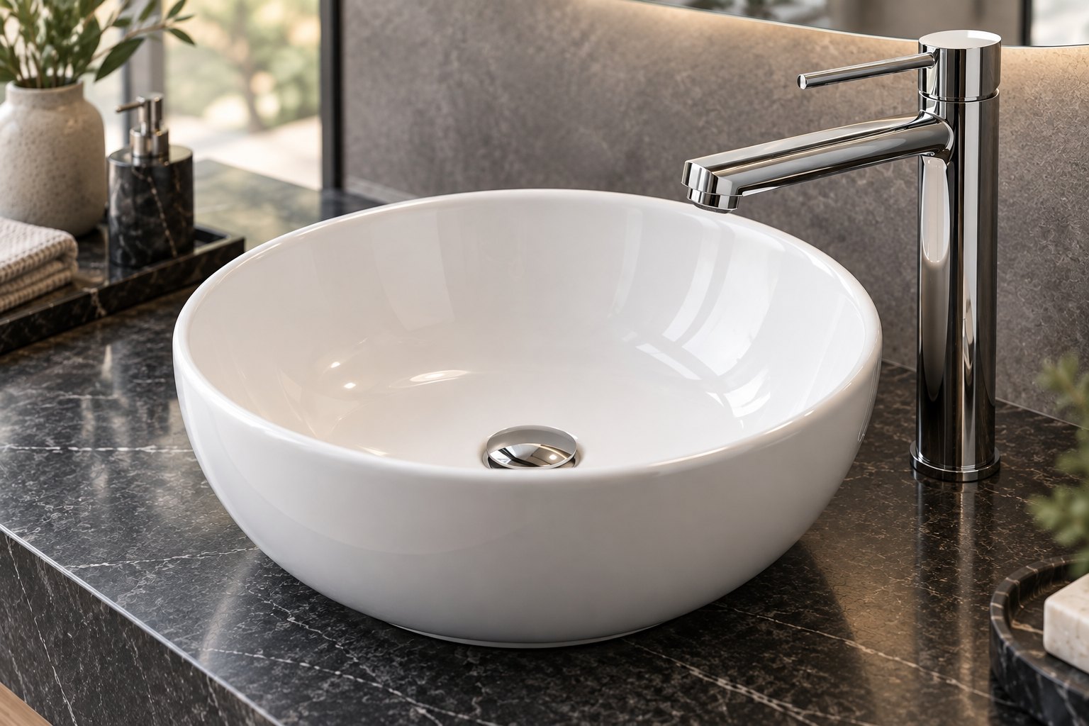 Chậu Lavabo Bàn Đá Caesar L5222 – chi tiết bề mặt
