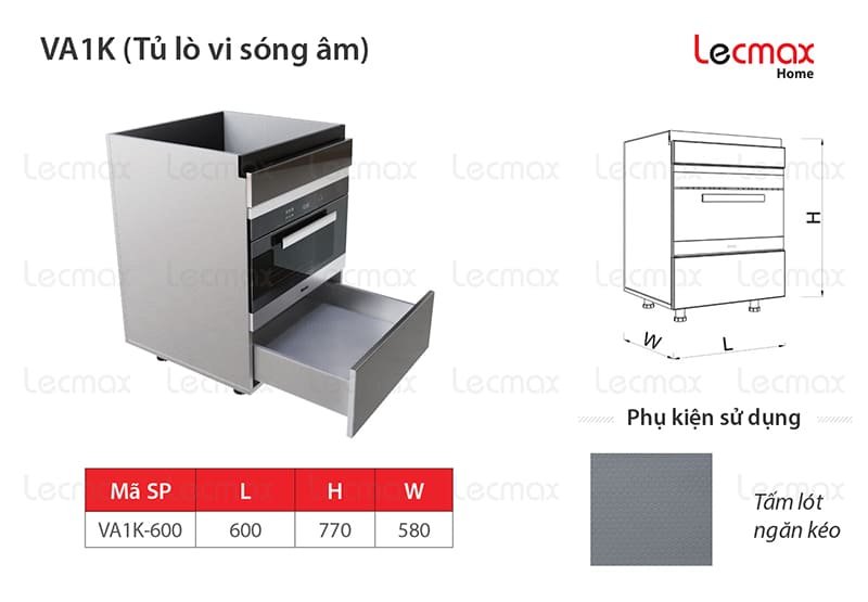 Tủ Lò Vi Sóng Âm Lecmax Home VA1K