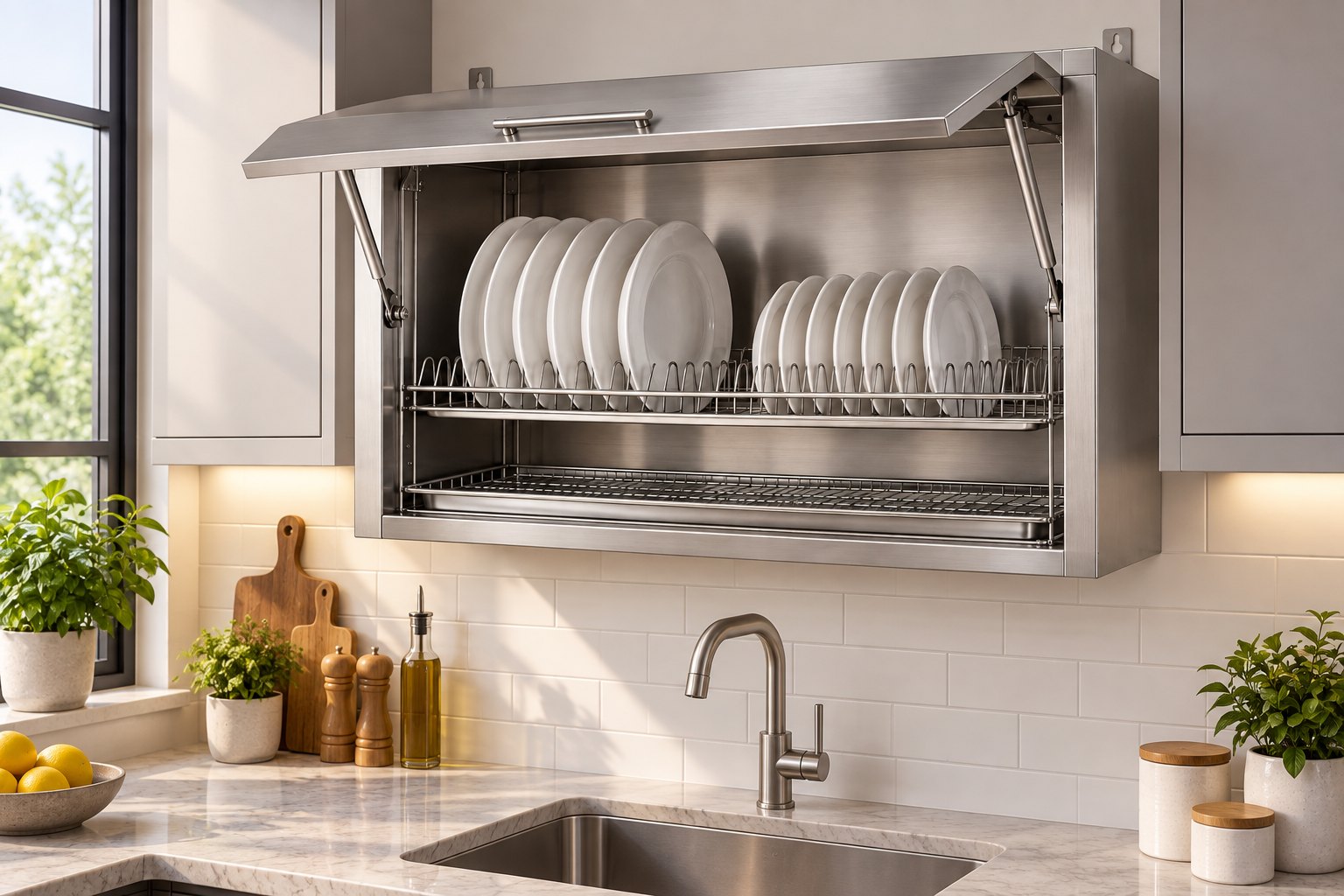 Tủ Giá Bát Cố Định BC2N – phối cảnh sử dụng