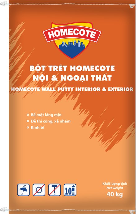 Bột Trét Nội & Ngoại Thất TOA Homecote